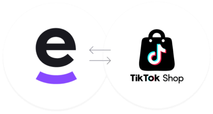eDesk and TikTok shop integration logos.