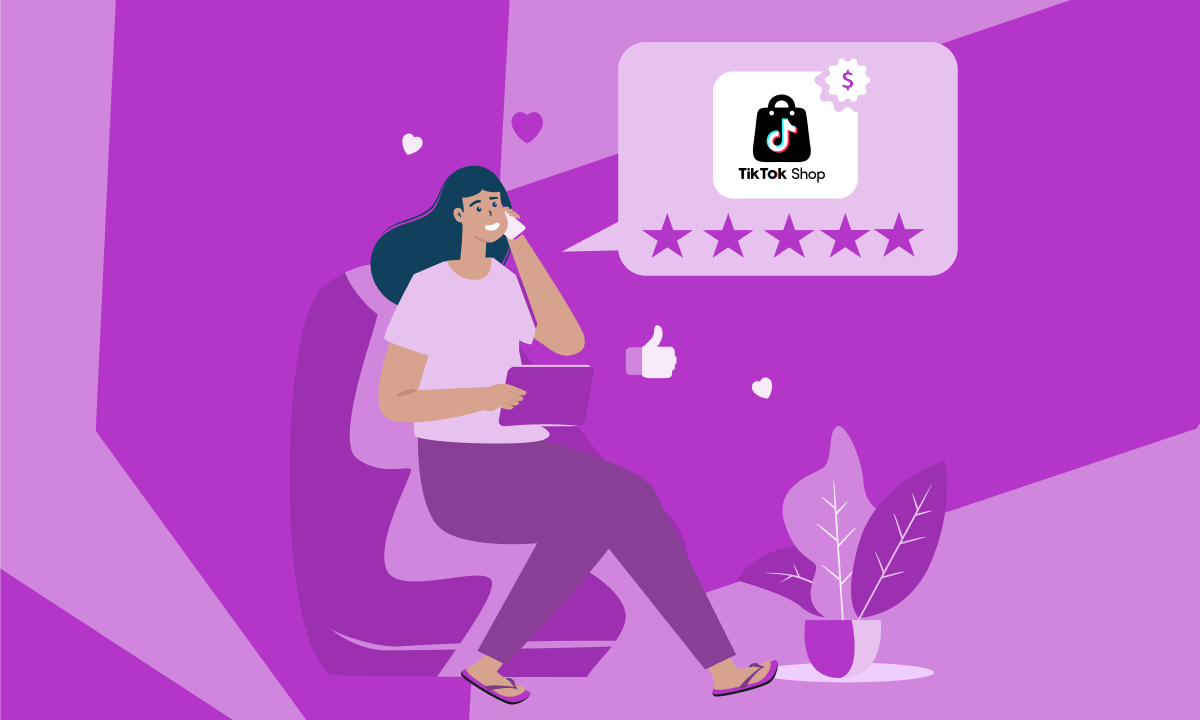 TikTok customer service illustration