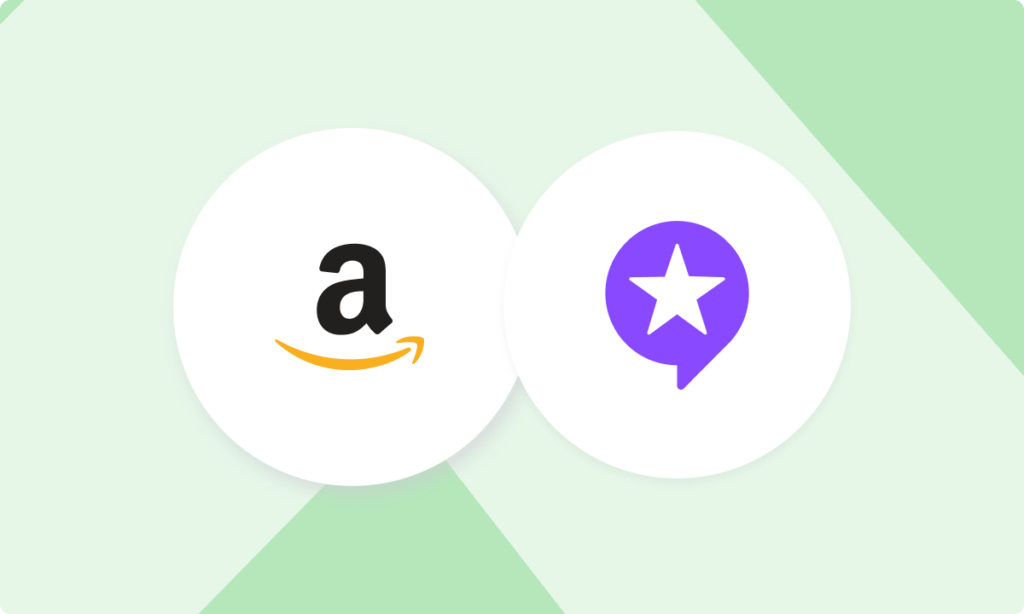 Logos von Amazon und FeedbackExpress